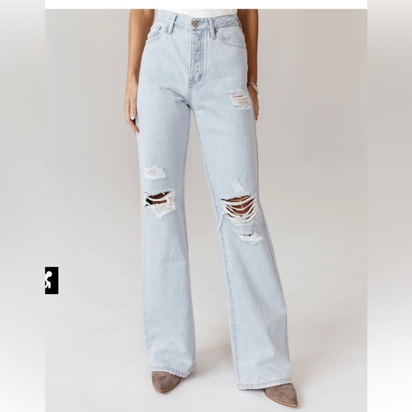 KanCan Skyscraper Wide Leg Jeans 15/31 - Picture 1 of 9